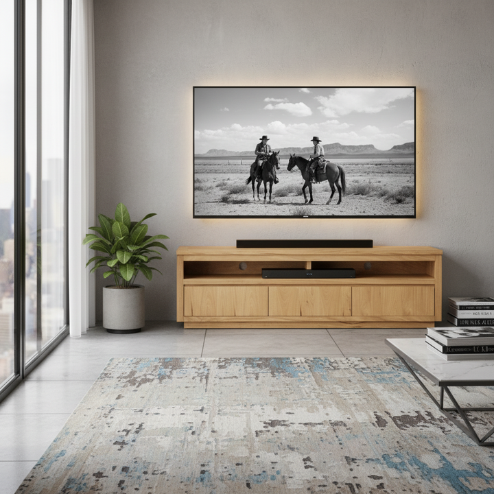 Meadows Messmate Wood 3 Drawer Medium TV Entertainment Unit