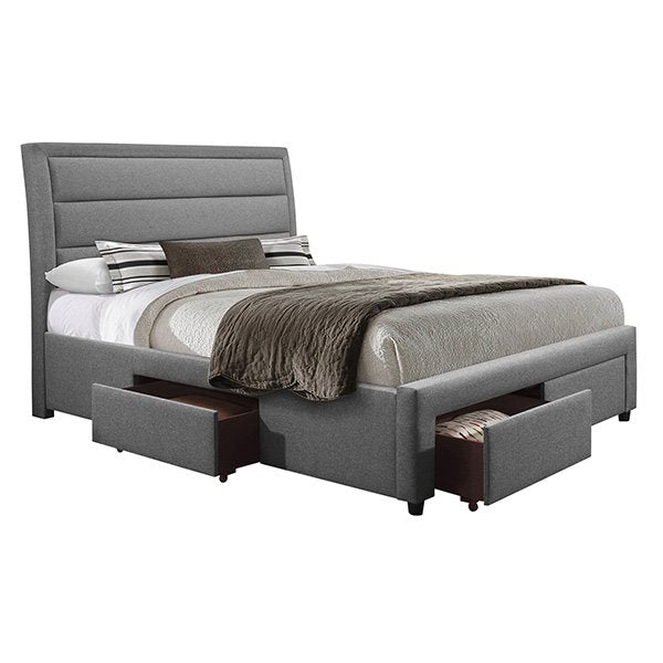 Buy Megan Queen Storage Bed Frame - Grey Online in Australia | Cassa ...