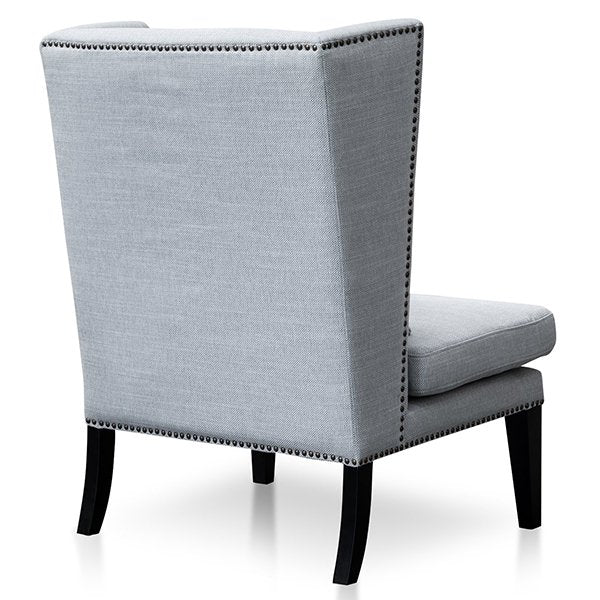 Mercer Lounge Wingback Chair in Light Texture Grey