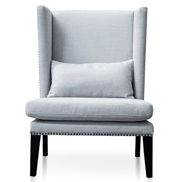 Mercer Lounge Wingback Chair in Light Texture Grey