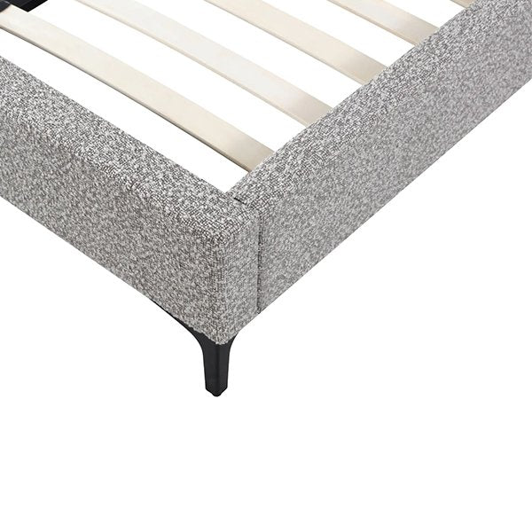 Meredith King Bed Frame - Sand Boucle