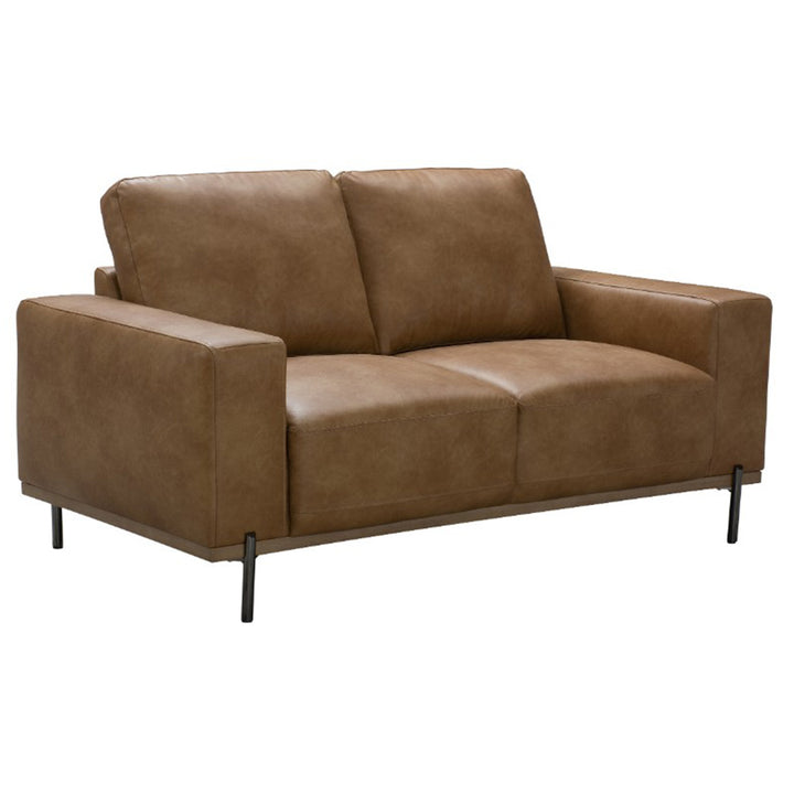 Merewether Eco Leather 2 Seater Sofa - Tan