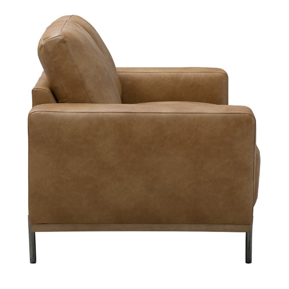 Merewether Eco Leather 2 Seater Sofa - Tan