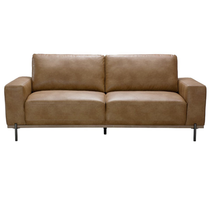 Merewether Eco Leather 3 Seater Sofa - Tan