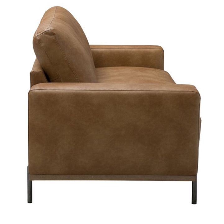 Merewether Eco Leather 3 Seater Sofa - Tan