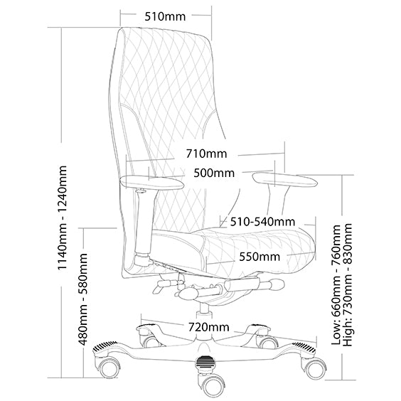 Merrylands Heavy Duty Multi Shift Office Chair