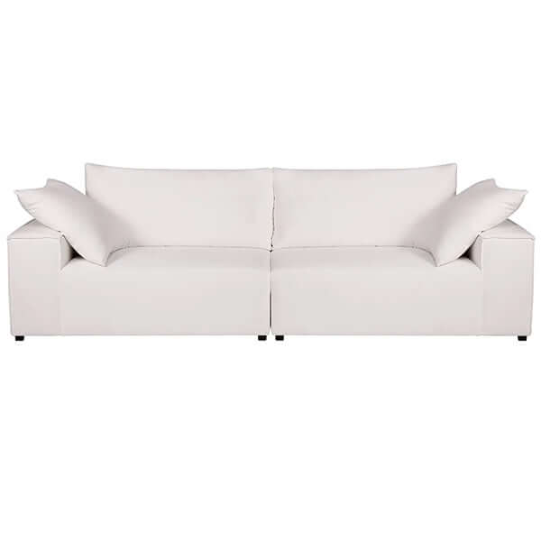 Midtown 4 Seater Sofa - White Linen