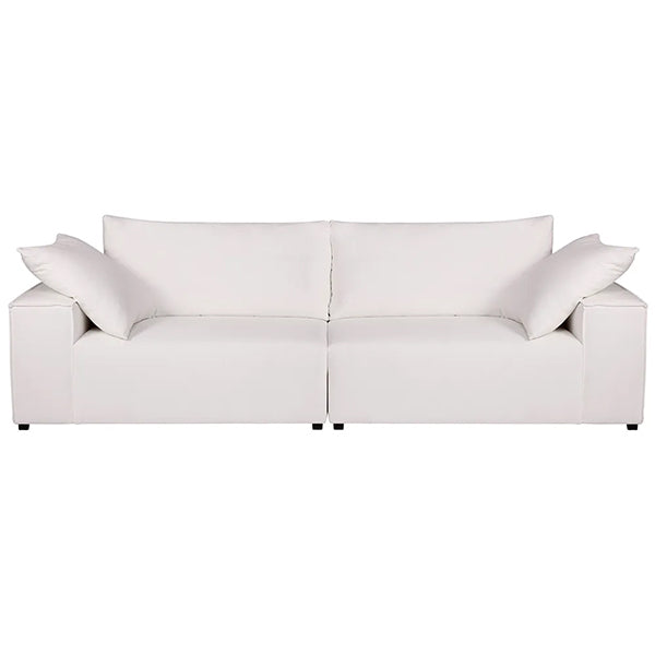 Midtown 4 Seater Sofa - White Linen