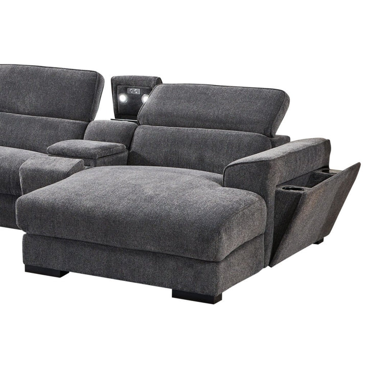 Mikail 5 Seater Recliner Sofa with Right Chaise