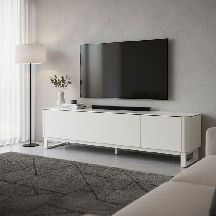 Milford Ceramic & Glass Lowline TV Unit