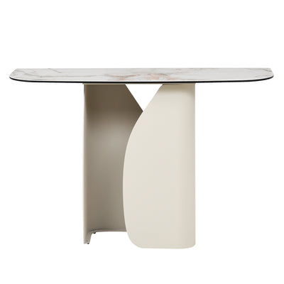 Milford Ceramic & Glass Console Table