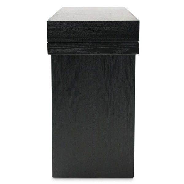 Minerva 1.3m Console Table - Textured Expresso Black