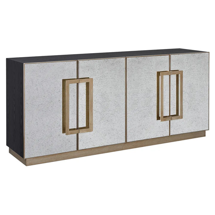 Mira Mirrored Buffet - Antique Gold