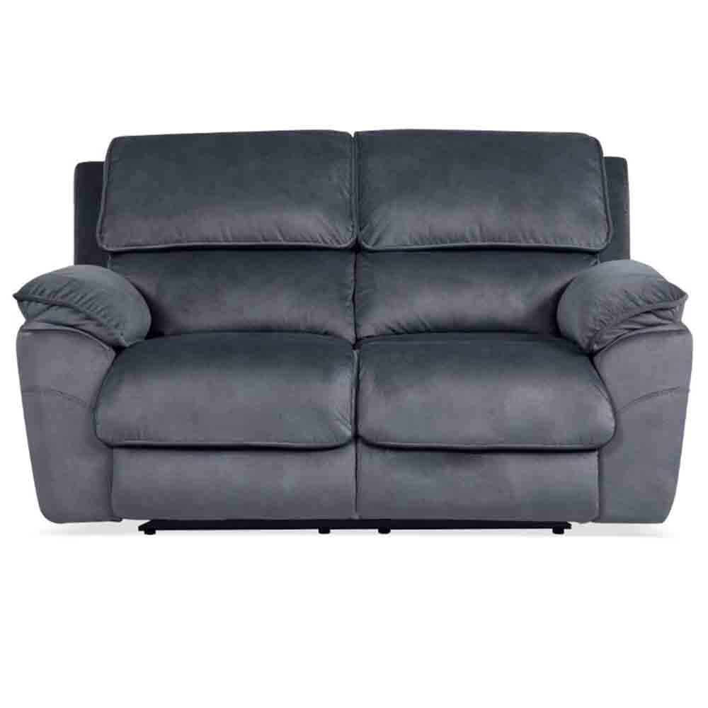 Mississippi 2 Seater Fabric Electric Recliner Sofa - Dark Grey