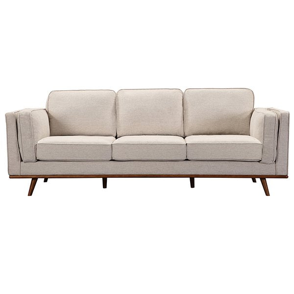 Brooklyn 5 Seater Fabric Sofa Set - Stone