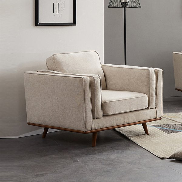 Modern Brooklyn Armchair - Stone