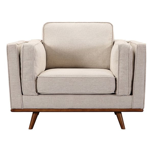 Modern Brooklyn Armchair - Stone