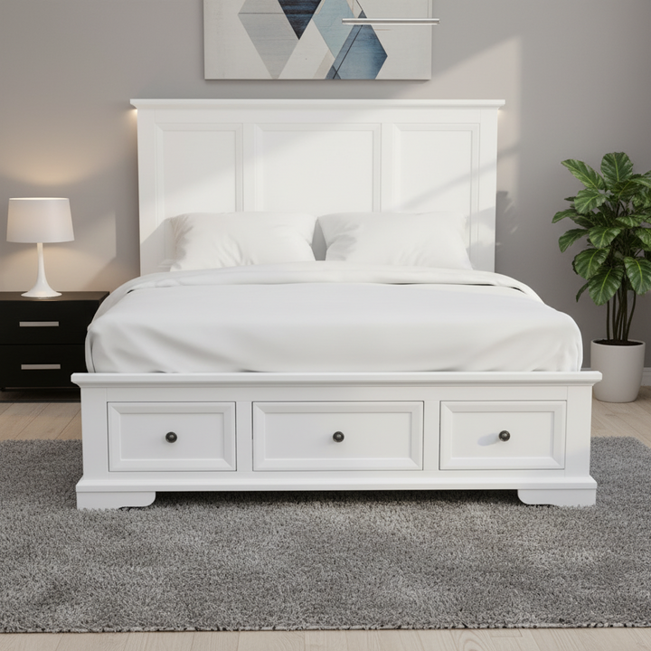 Montauk White Bed - King