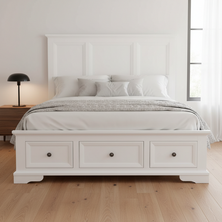 Montauk White Bed - King