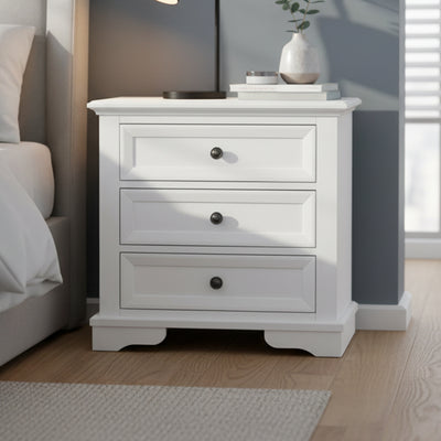 Montauk White Bedside Table