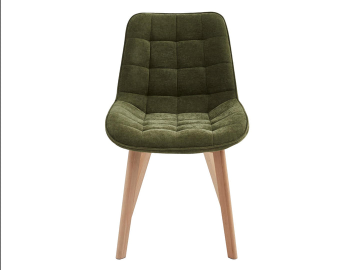 Moonbi Dining Chair - Olive + Natural - Set Of 2