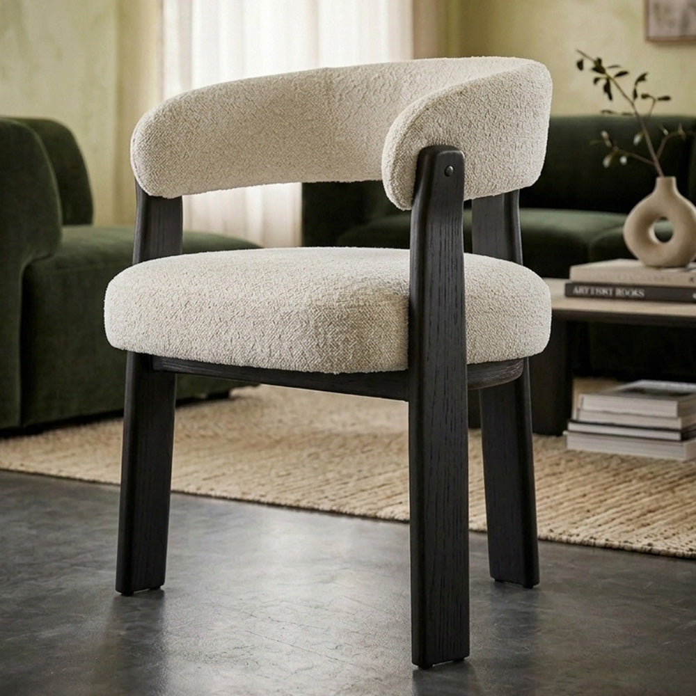 Morgan Dining Chair - Haze + Black