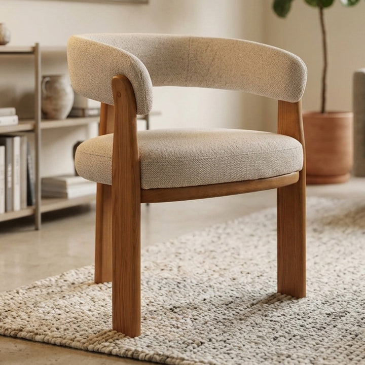 Morgan Dining Chair - Haze + Natural