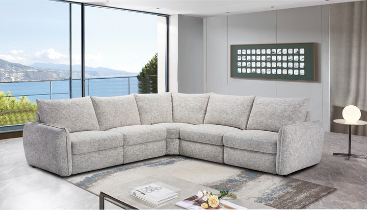 Morgan Fabric Power Recliner Corner Sofa