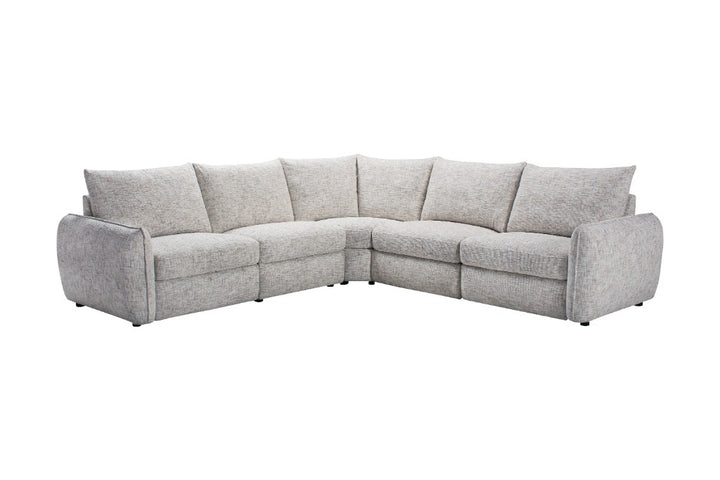 Morgan Fabric Power Recliner Corner Sofa