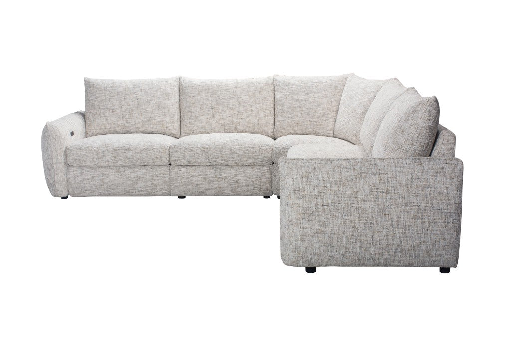 Morgan Fabric Power Recliner Corner Sofa