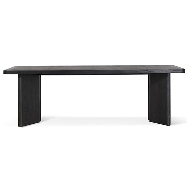 Munoz 2.4m Elm Dining Table - Full Black