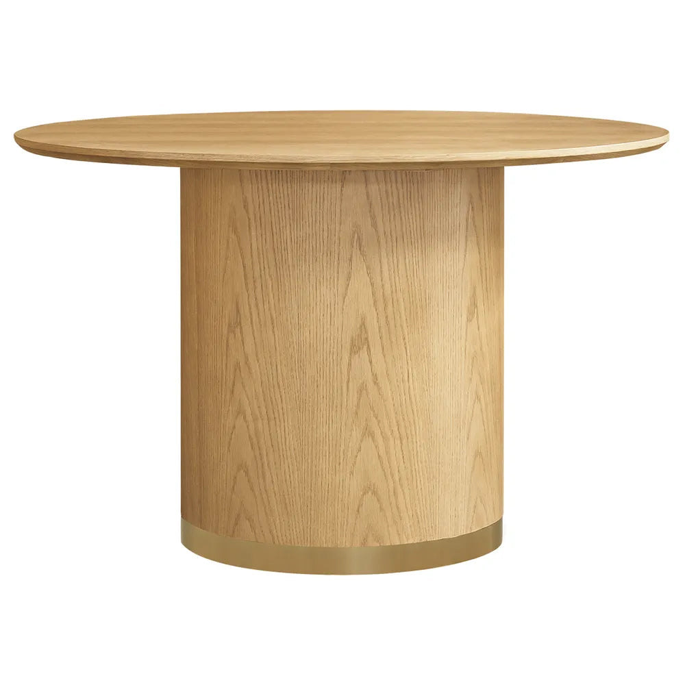 Nadine 120cm Round Dining Table - Oak