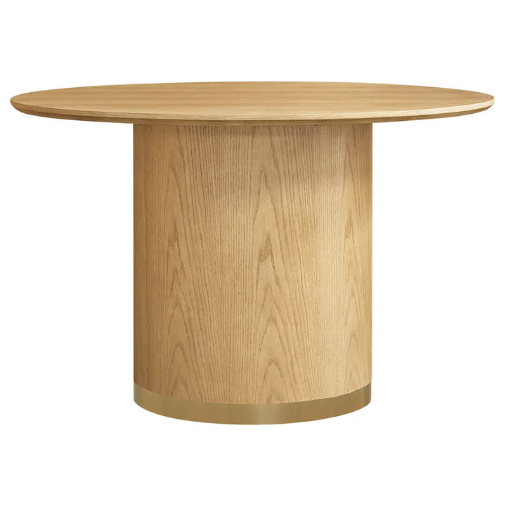 Nadine 120cm Round Dining Table - Oak