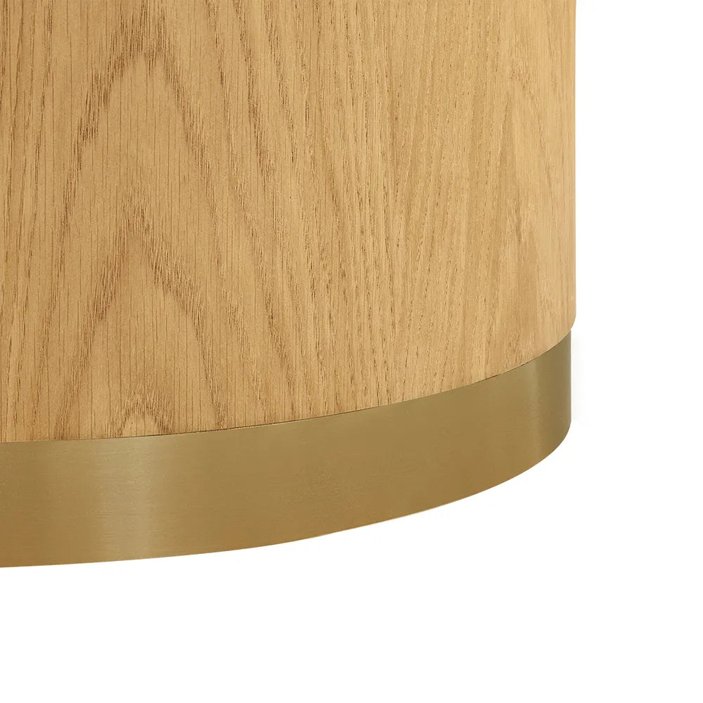 Nadine 120cm Round Dining Table - Oak