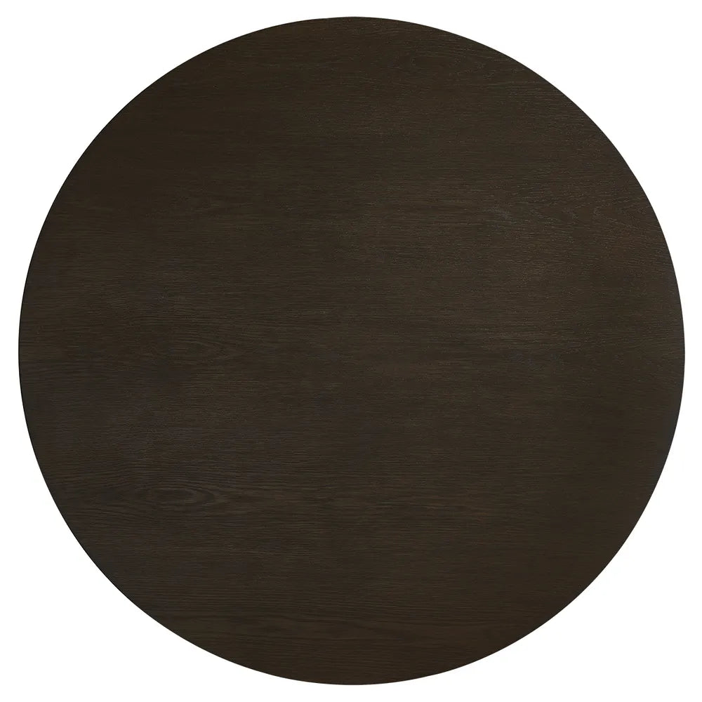 Nadine 120cm Round Dining Table - Smoked Oak