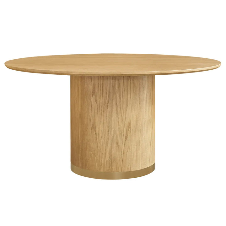 Nadine 150cm Round Dining Table - Oak