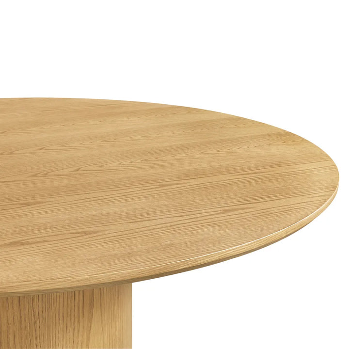 Nadine 150cm Round Dining Table - Oak