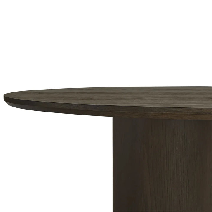 Nadine 150cm Round Dining Table - Smoked Oak