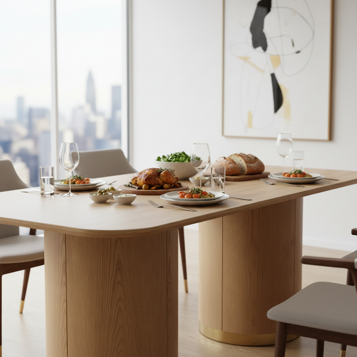 Nadine 200cm Dining Table - Oak