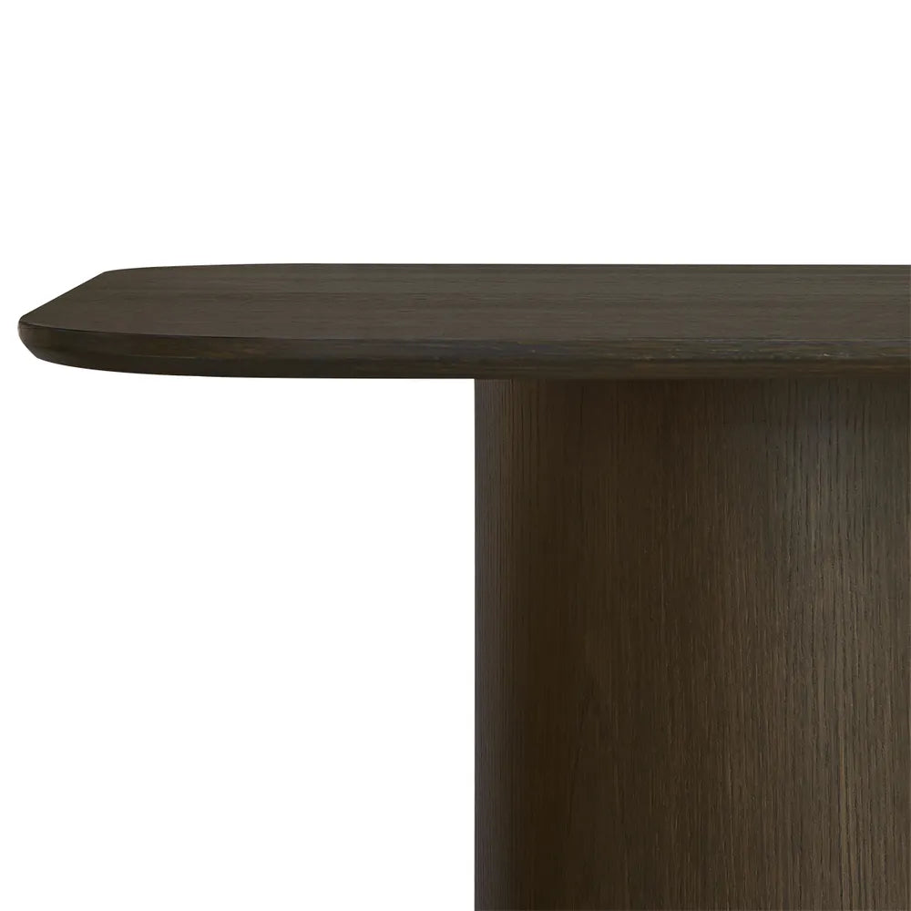 Nadine 200cm Dining Table - Smoked Oak