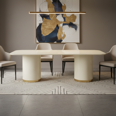 Nadine 240cm Dining Table - Ivory