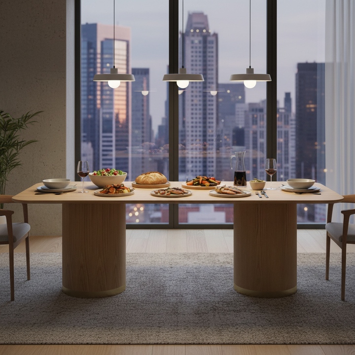 Nadine 240cm Dining Table - Oak