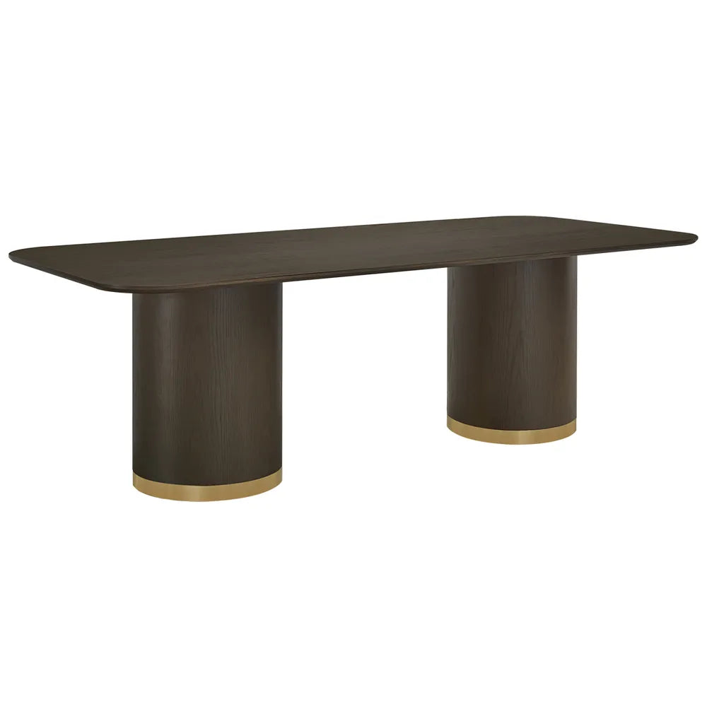 Nadine 240cm Dining Table - Smoked Oak