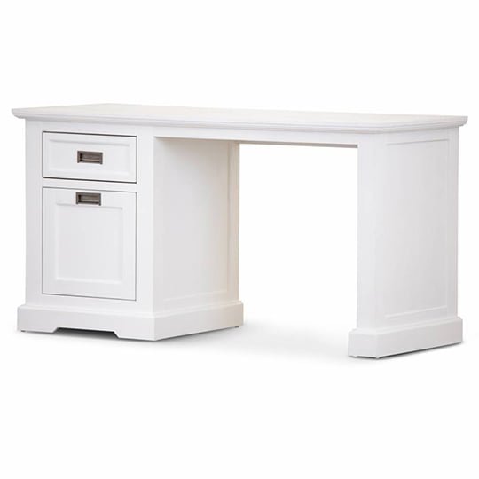 Crowther Acacia Wood Home Office Desk