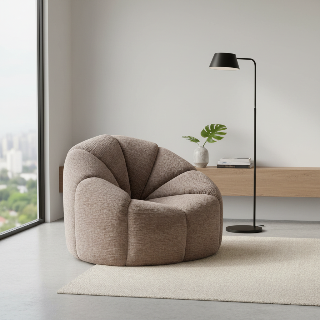 Narrabeen 1 Seater Sofa - Light Brown