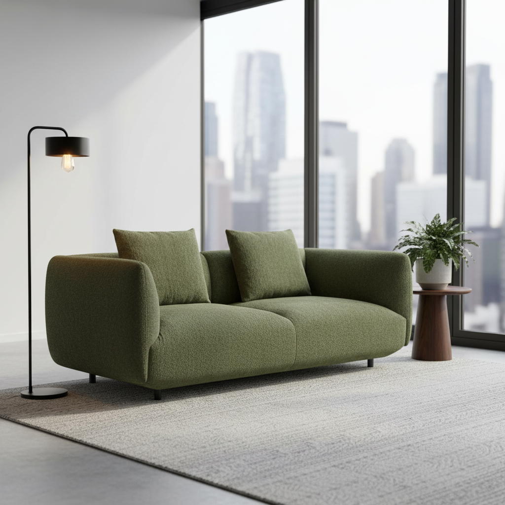 Narrabeen 3 Seater Sofa - Green