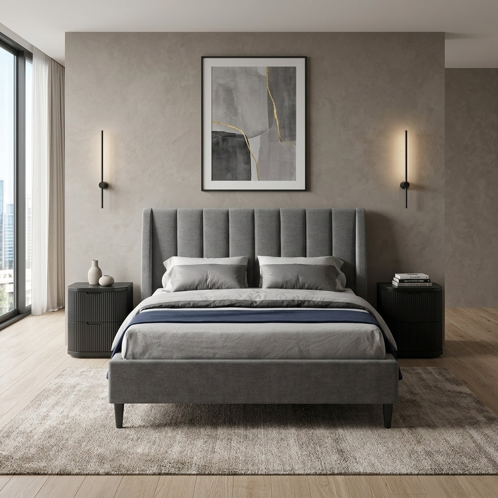 Narrabri Queen Fabric Bed
