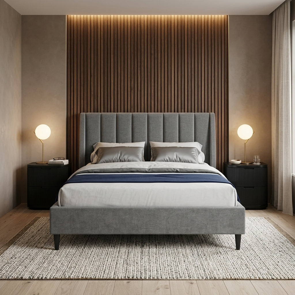Narrabri Queen Fabric Bed