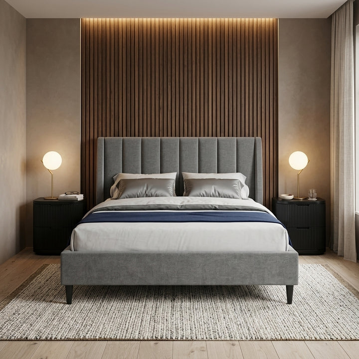 Narrabri Queen Fabric Bed