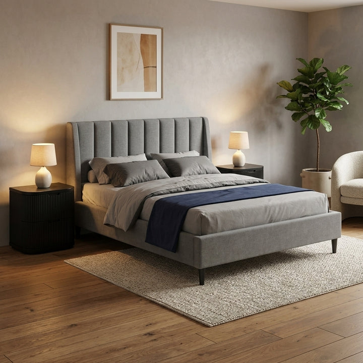 Narrabri Queen Fabric Bed